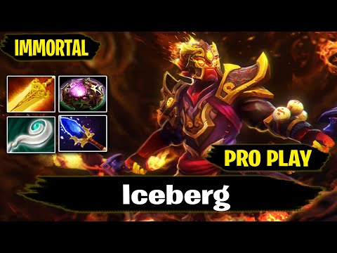 Ember Spirit 7.27d Pro Gameplay by Iceberg IMMORTAL Rank Dota 2