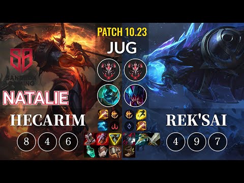 SB Natalie Hecarim vs Rek'Sai Jungle - KR Patch 10.23