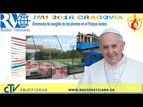 El papa Francisco en Polonia. Ceremonia de bienvenida en Blonia