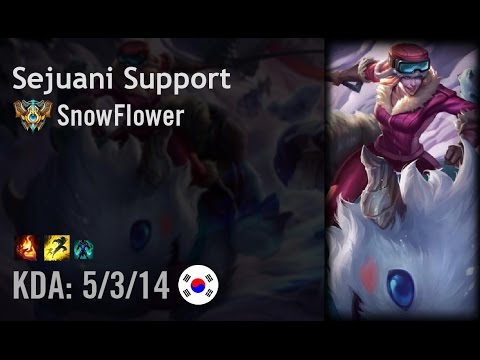 Sejuani Support vs Zyra - SnowFlower - KR Challenger Patch 6.12