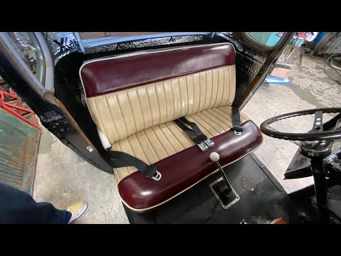 Upholstering a Tuck and Roll Seat For Shane’s Model A Coupe With LG Speed & Kustom