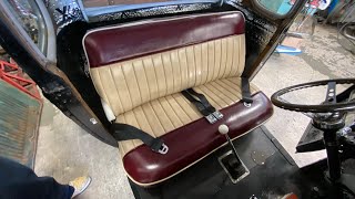 Upholstering a Tuck and Roll Seat For Shane’s Model A Coupe With LG Speed & Kustom