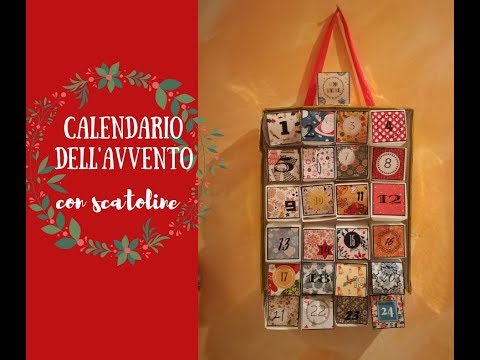 CALENDARIO DELL'AVVENTO CON SCATOLINE