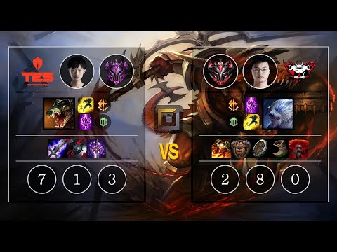 TES knight Renekton vs JDG 705 Volibear Top - KR Patch 10.12
