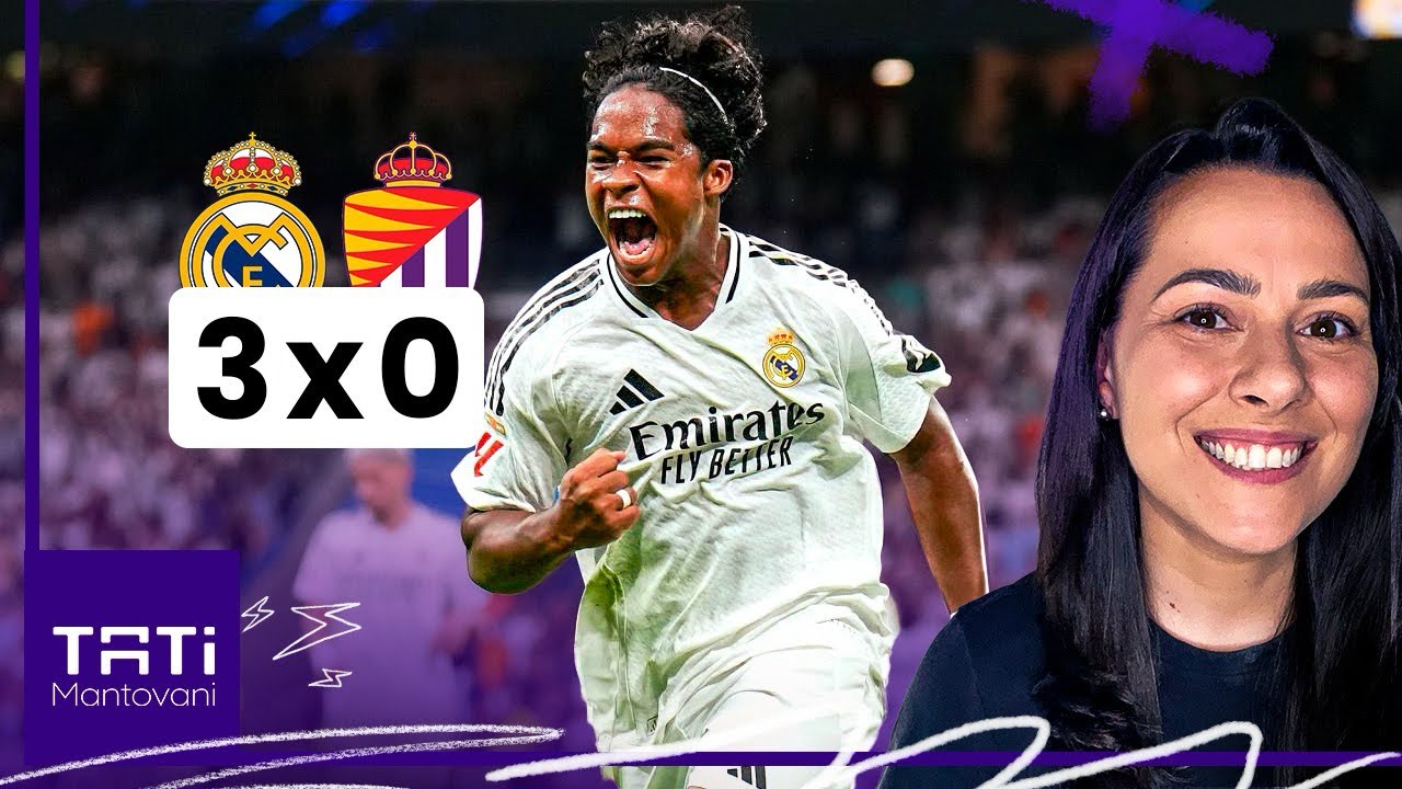 ENDRICK BRILHA NA ESTREIA E MARCA, REAL MADRID VENCE NA PRIMEIRA VEZ DE MBAPPÉ NO BERNABÉU