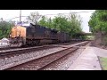 UPS Trailer Train Q032 With The Do Not Hump Boxcar At St Denis MD From Duval Yard Jacksonville FL