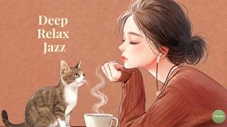 Velvet Café Afternoon 黄金色の午後のカフェ ☕ 猫とコーヒーが溶け合う、穏やかで愛しいひととき 1940s Soft Jazz BGM Relax