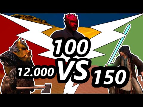 Ultimate Epic Battle Simulator I 150 Jedi vs 100 Darth Maul vs 12k Gamorreaner I UEBS
