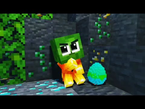 Monster School: Baby Zombie Fire and Ice Steal Dragon Eggs