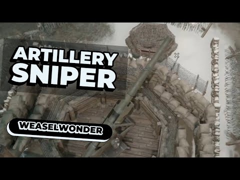 Using a massive artillery gun like a SNIPER RIFLE to precisely destroy an enemy base in Foxhole