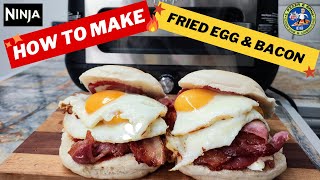 How to Fry Eggs & Bacon in Ninja Air Fryer