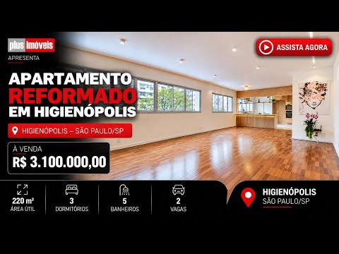 Vídeo do imóvel — Higienópolis - Totalmente reformado com acabamento nobre