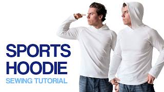DIY Sports Hoodie Top | Sport Shirt Sewing Tutorial Beginner Friendly & Sewing Pattern