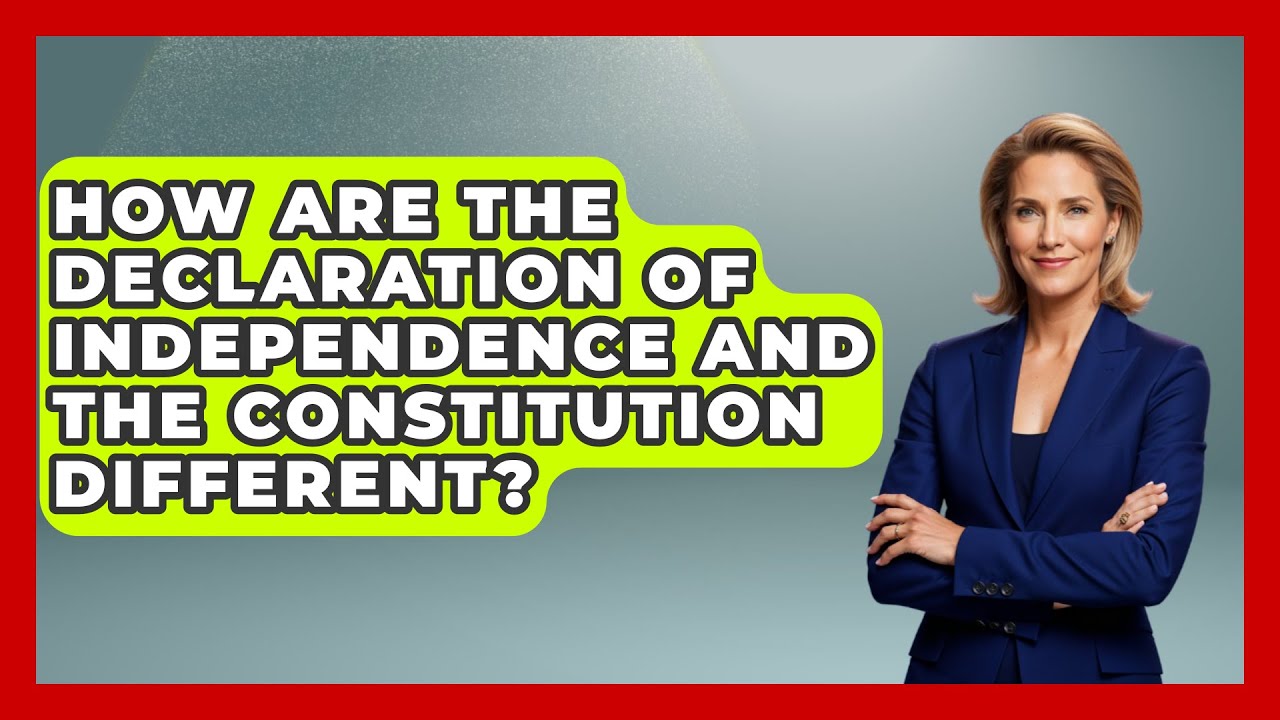 How Are The Declaration Of Independence And The Constitution Different? - Military History HQ