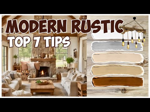 7 INTERIOR Design Tips for a COZY MODERN RUSTIC Home