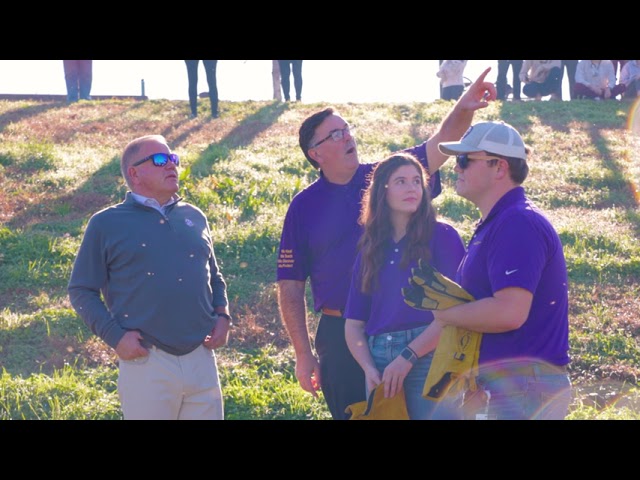 Brian Kelly daughter Grace Kelly at LSU veterinary medicine event