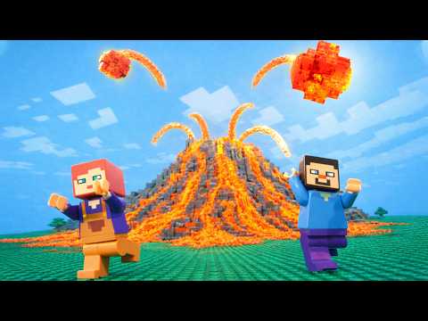 RUN! LEGO Minecraft World Under Attack: Survive… or Die?