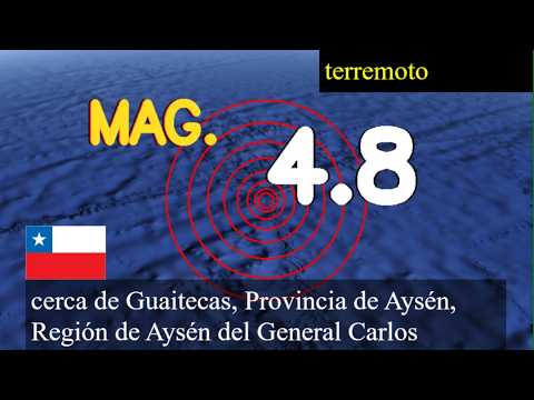 😱🚨  Terremoto cerca de Guaitecas, Provincia de Aysén, Región de Aysén del General Carlos Ibáñez del