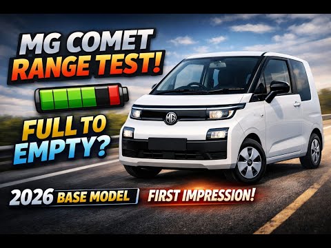 MG Comet EV Range Test Shocked Me 😱 | Base Model Real Range | First Impression