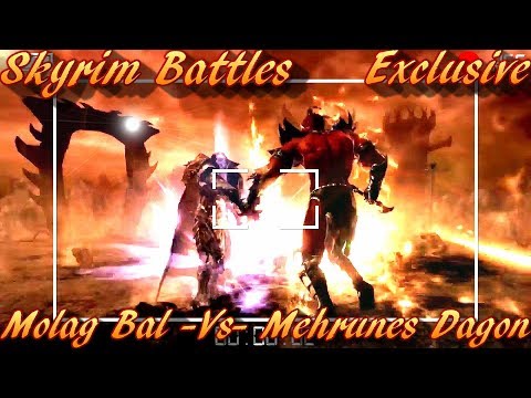 Skyrim Battles - Molag Bal vs Mehrunes Dagon [Legendary Settings]