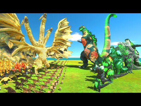 EVOLUTION of Chinese GODZILLA Size Comparison VS Yellow Team - ARBS