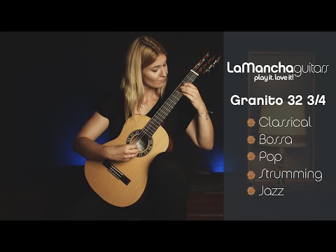 Демонстрация звучания классической гитары La Mancha Granito 32 3/4