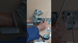 pasang colokan listrik/stopkontak doble #tukanglistrik #tutorial #stopkontak #colokan #shorts
