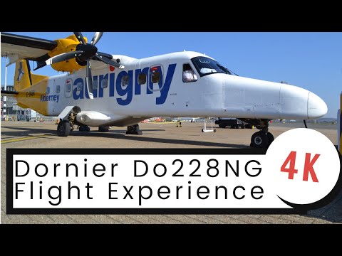 [4K] Aurigny Dornier Do-228NG Full Flight Experience: Southampton to Alderney