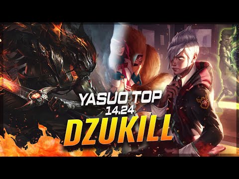 Dzukill - Yasuo vs Vladimir TOP Patch 14.24 - Grandmaster Yasuo Gameplay