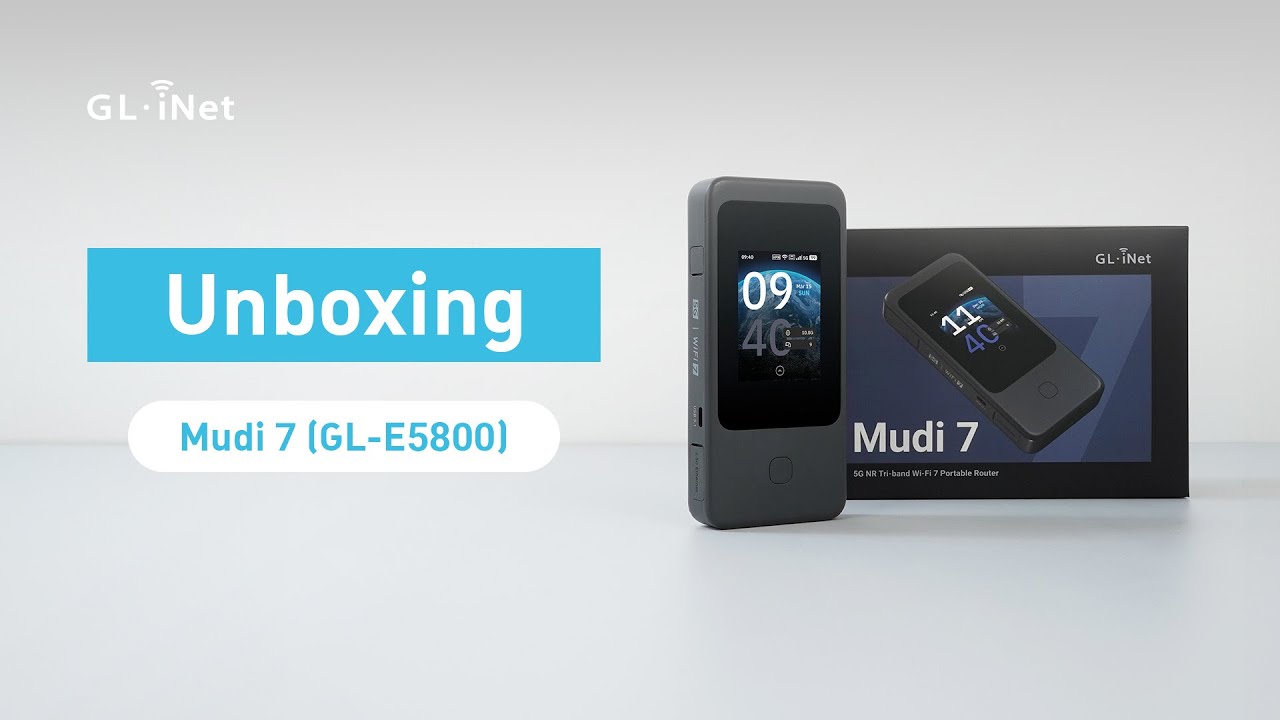 Unboxing Mudi 7 (GL-E5800) | 5G NR Tri-band Wi-Fi 7 Travel Router