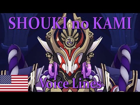 Shouki no Kami, the Prodigal (Weekly Boss) - Voice Lines (EN) -- Genshin Impact