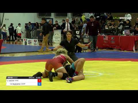 Women's Freestyle 59 RR Rnd 3 - Lauren Louive (NYAC) vs. Koral Sugiyama (Camp)