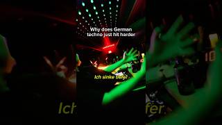 Why does German techno just hit harder? #techno