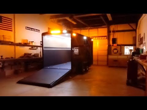 Custom Trailer Work Lights and Safety Strobe Lights