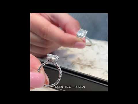 2.30 ct Cushion Cut Diamond Hidden Halo™ Engagement Ring
