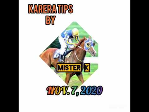 KARERA TIPS NI MISTER K - NOVEMBER 7, 2020 (MT)