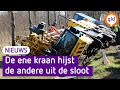 Hijskraan in de sloot in Terschuur | Omroep Gelderland