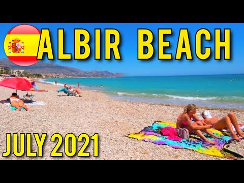 BEACH WALK 4K ALBIR Costa Blanca SPAIN July 2021 Live Walking Tour