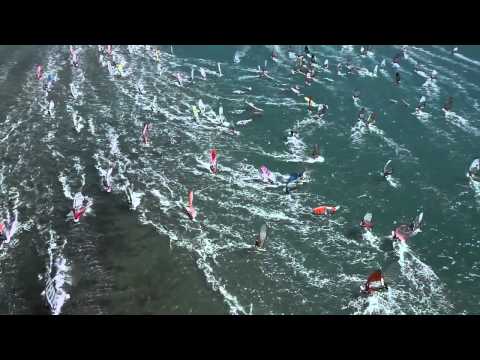 DEFI WIND 2014   1000 windsurfers   40 knts Tramontana   220km of full speed racing in 4 days
