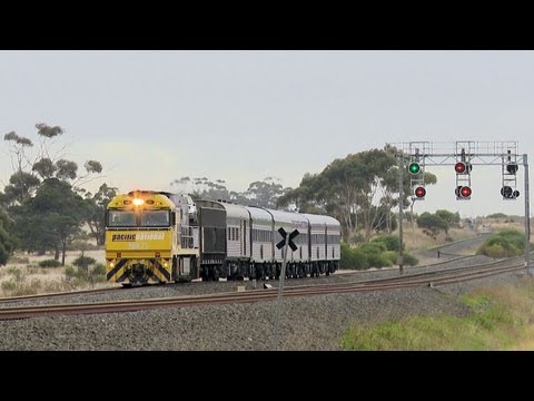 Great Southern Rail Overland Passenger Train - PoathTV Australian Trains & Railways