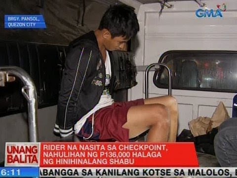 UB: Rider na nasita sa checkpoint sa QC, nahulihan ng P136,000 halaga ng hinihinalang shabu