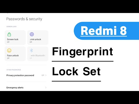 Redmi 8 How To Set Fingerprint Lock | Redmi 8 Me Fingerprint Lock Kaise Lgaye