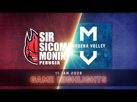Sir Susa Scai Perugia vs. Valsa Group Modena - VBW - SuperLega - Match Highlights