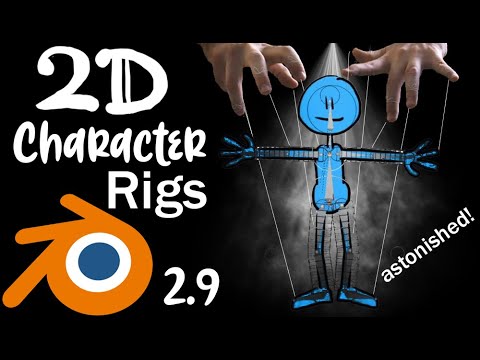 How To Make 2D Character Rigs in Blender