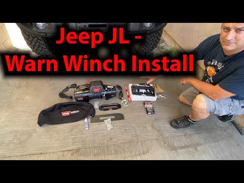 How to Install a WARN Winch on a Jeep JLU Rubicon (Step-by-Step)