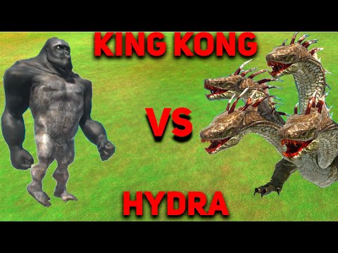 King Kong vs Hydra | epic battle| animal revolt battle simulator