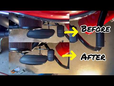 Harley floorboard relocation brackets. Streetglide / touring models. Kuryakyn