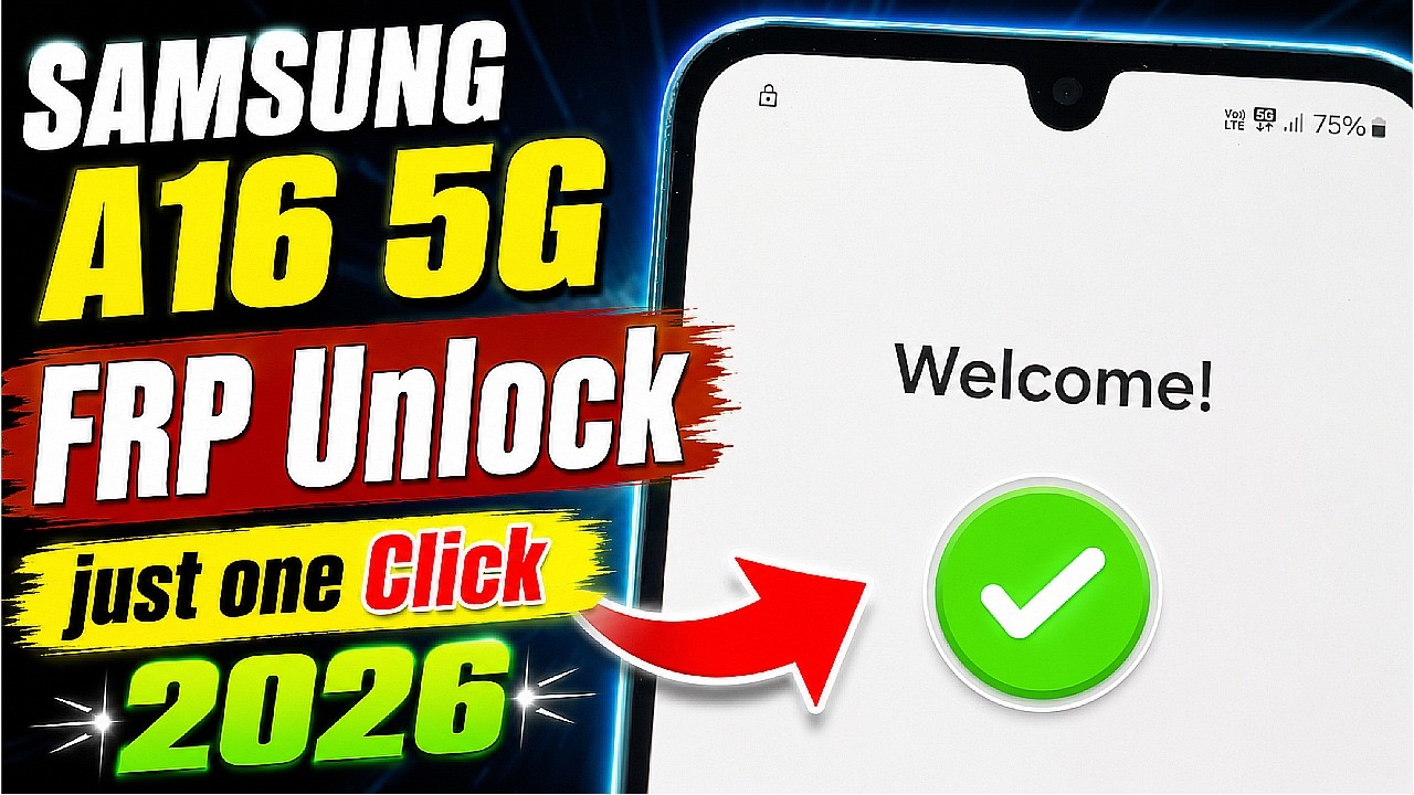Samsung A16 5G FRP Unlock 2026 🔥 Just One Click | Google Account Remove | SM-A166B