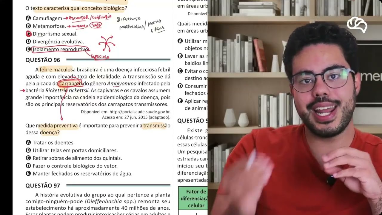 Resolução em Vídeo — Questão 96 ENEM 2025 Belém