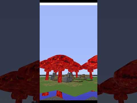 MIRV Missile vs Minecraft Village - HBM's NTM Extended